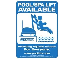 Image for Pool Lift Available Sign