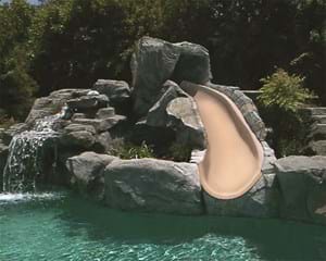 Image for S.R. Smith BigRide pool slide shown in non waterfall pool design – High Resolution