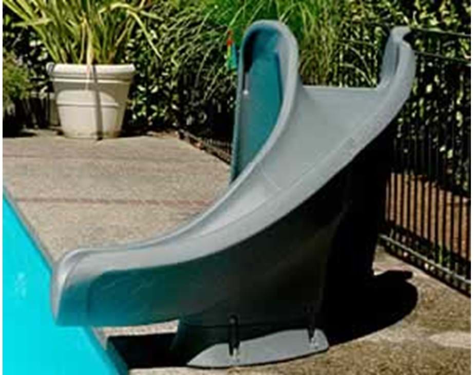 Thumbnail for Cyclone pool slide shown in typical implementation