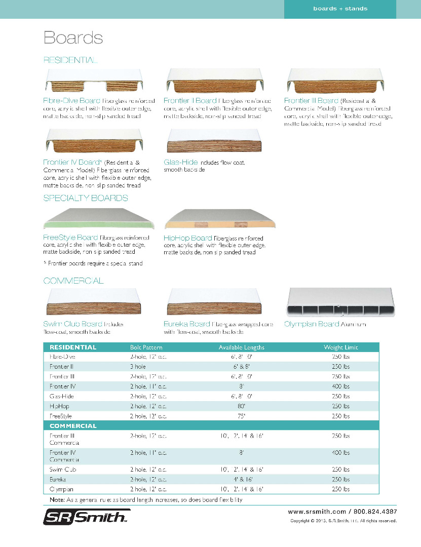 Olympian Aluminum Diving Board S.R. Smith Products