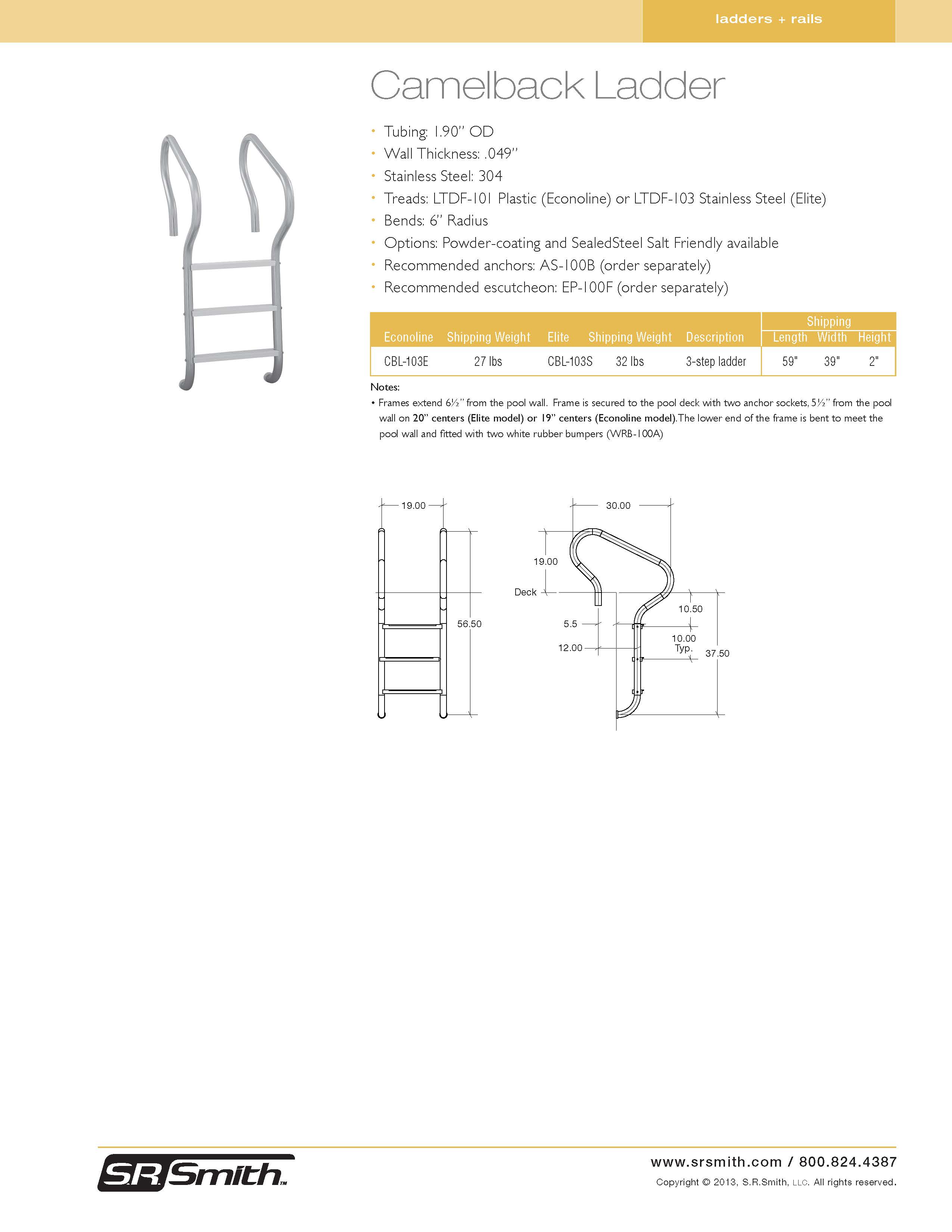 Camelback Ladders Official S.R. Smith Products