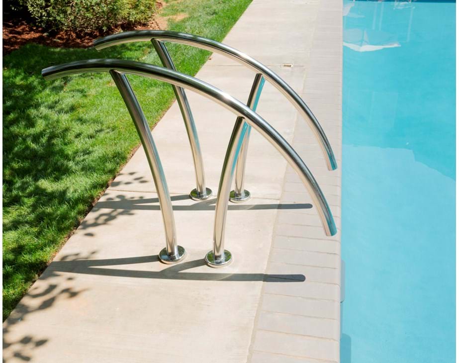 Thumbnail for Beautiful Artisan Pool Rails installed on a swimming pool.