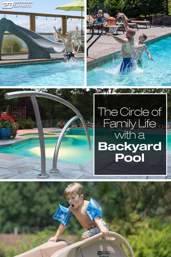 Circle of Family Life with a Backyard Pool