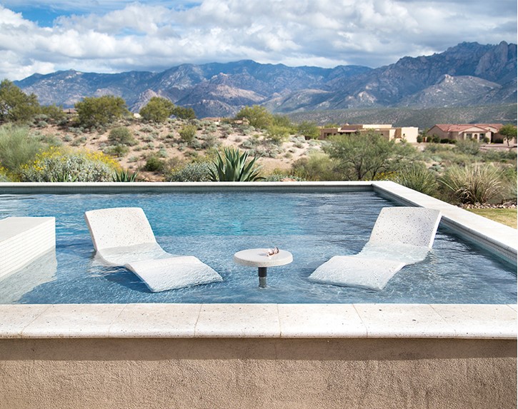 Destination In-pool Loungers in Seashell Thumbnail for Destination In-pool Loungers in Seashell