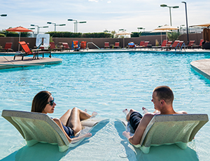 Thumbnail for Heavy duty in-pool lounger in Seashell color