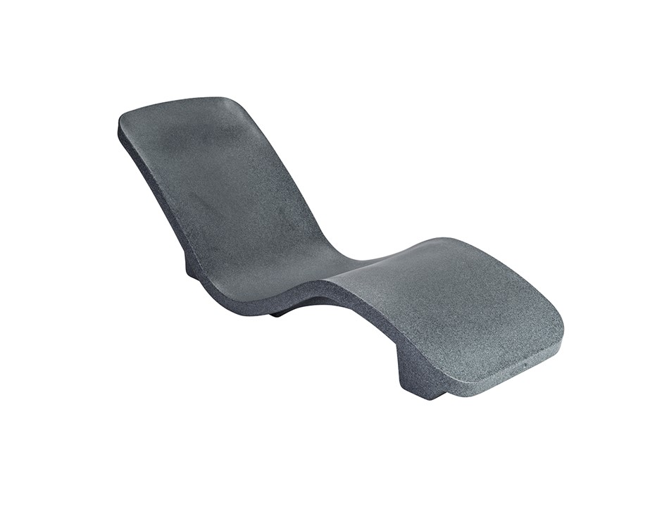 Resort Series Rotomolded Lounger - Gray Granite Thumbnail for Resort Series Rotomolded Lounger - Gray Granite