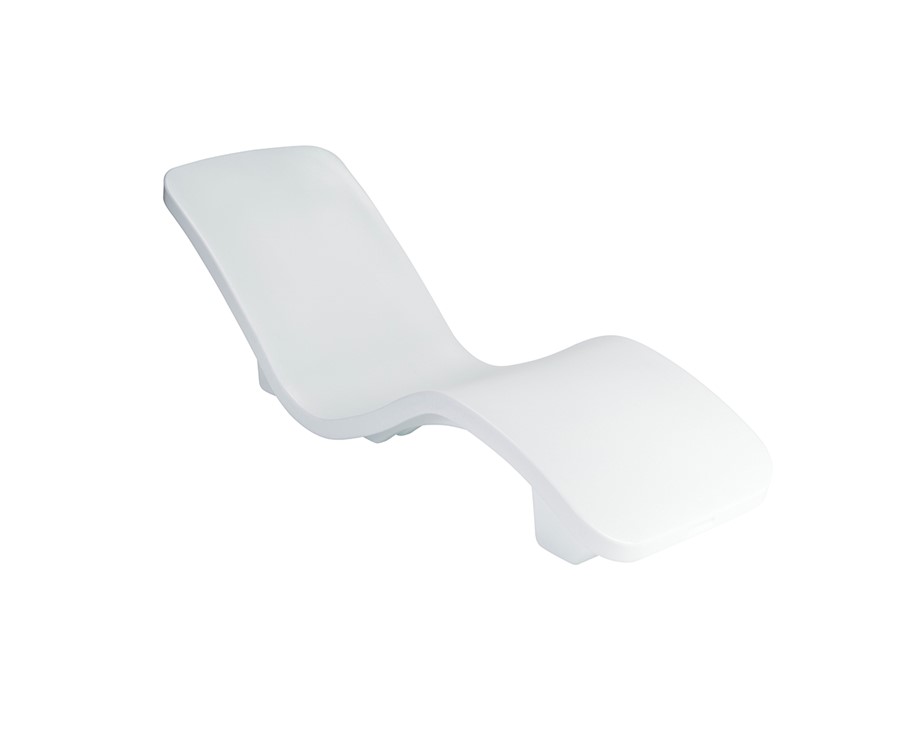 Resort Series Rotomolded Lounger - White Thumbnail for Resort Series Rotomolded Lounger - White