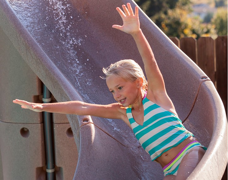 TurboTwister Pool Slide with Girl Thumbnail for TurboTwister Pool Slide with Girl