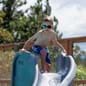 Thumbnail for Cyclone Pool Slide with Little Boy