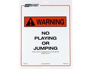 Thumbnail for Pool Lift Warning Sign