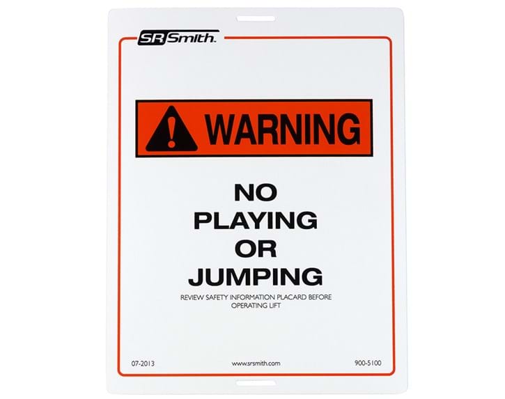 Thumbnail for Pool Lift Warning Sign