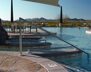 Image for Custom Pool Rails on Commercial Pool