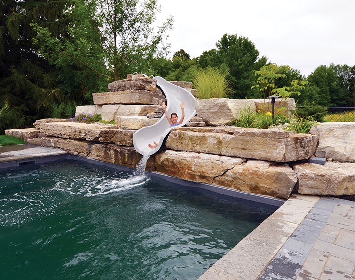 Garden Ride 15' Custom Pool Slide Thumbnail for Garden Ride 15' Custom Pool Slide