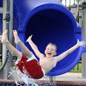 Thumbnail for Vortex Pool Slide In Blue with Boy