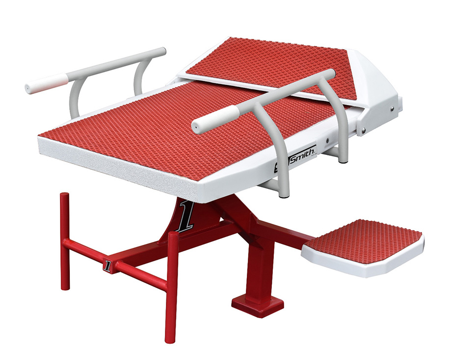 Thumbnail for Velocity Single Post Starting Block with Wedge and Handles in Red
