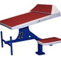 Thumbnail for Velocity Single Post Starting Block with Wedge in Blue and Red