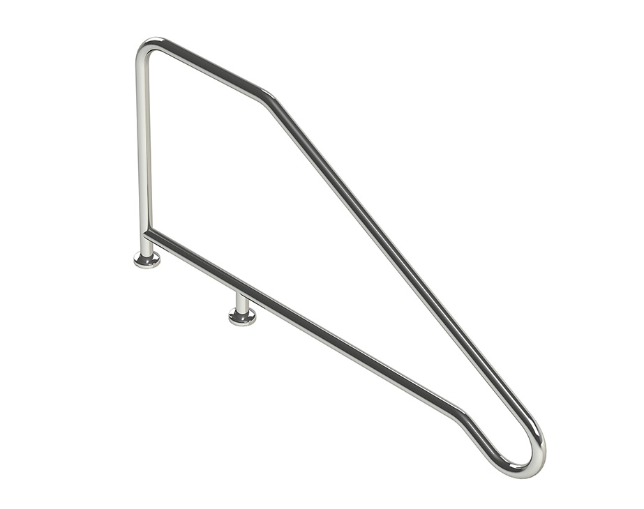 Thumbnail for Long Sturdy Stair Rail with Flanges - SR-GF