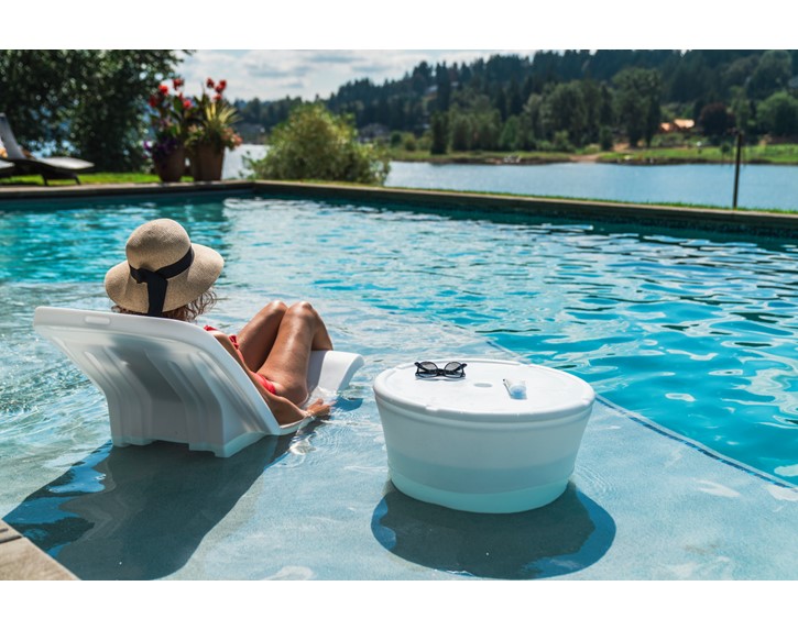 Resort Series Sun Shelf Tables Woman In Hat Thumbnail for Resort Series Sun Shelf Tables Woman In Hat